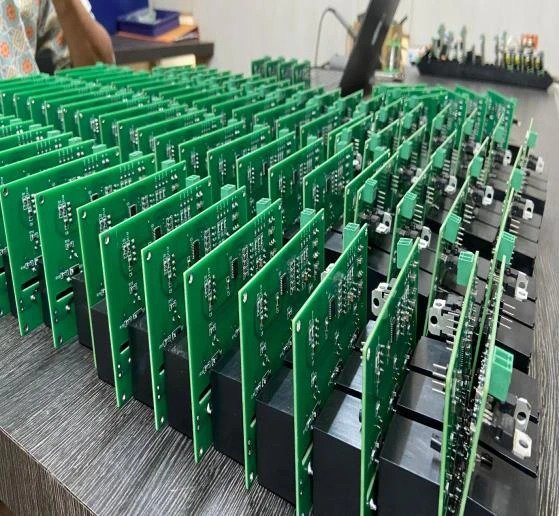 Electronic PCB assemblies pictured in the company profile